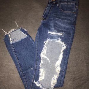 Fashion Nova Boyfriend Jeans, Destroyed Sz 5/28